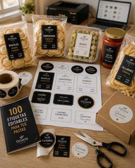 Convertí tus Pastas en una Marca Profesional (EDITABLE)